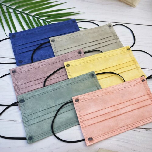 成人一次性口罩高颜值3层透气时尚优雅灰学生女神潮款独立包装