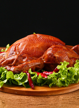 天津国顺烧鸡 整只烧烤扒鸡肉卤味手撕烧鸡熟食特产650g/只