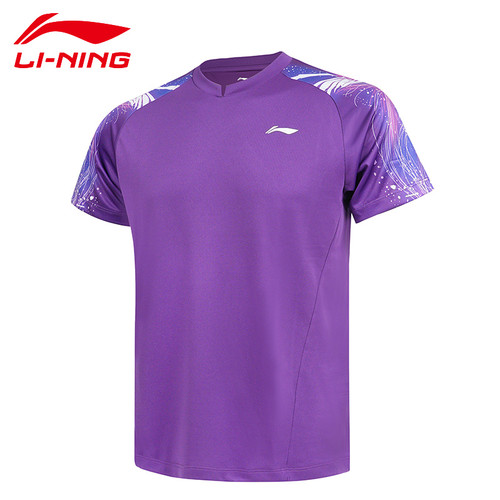 李宁乒乓球服比赛上衣短袖新秀系列2025新款男女同款透气吸汗速干