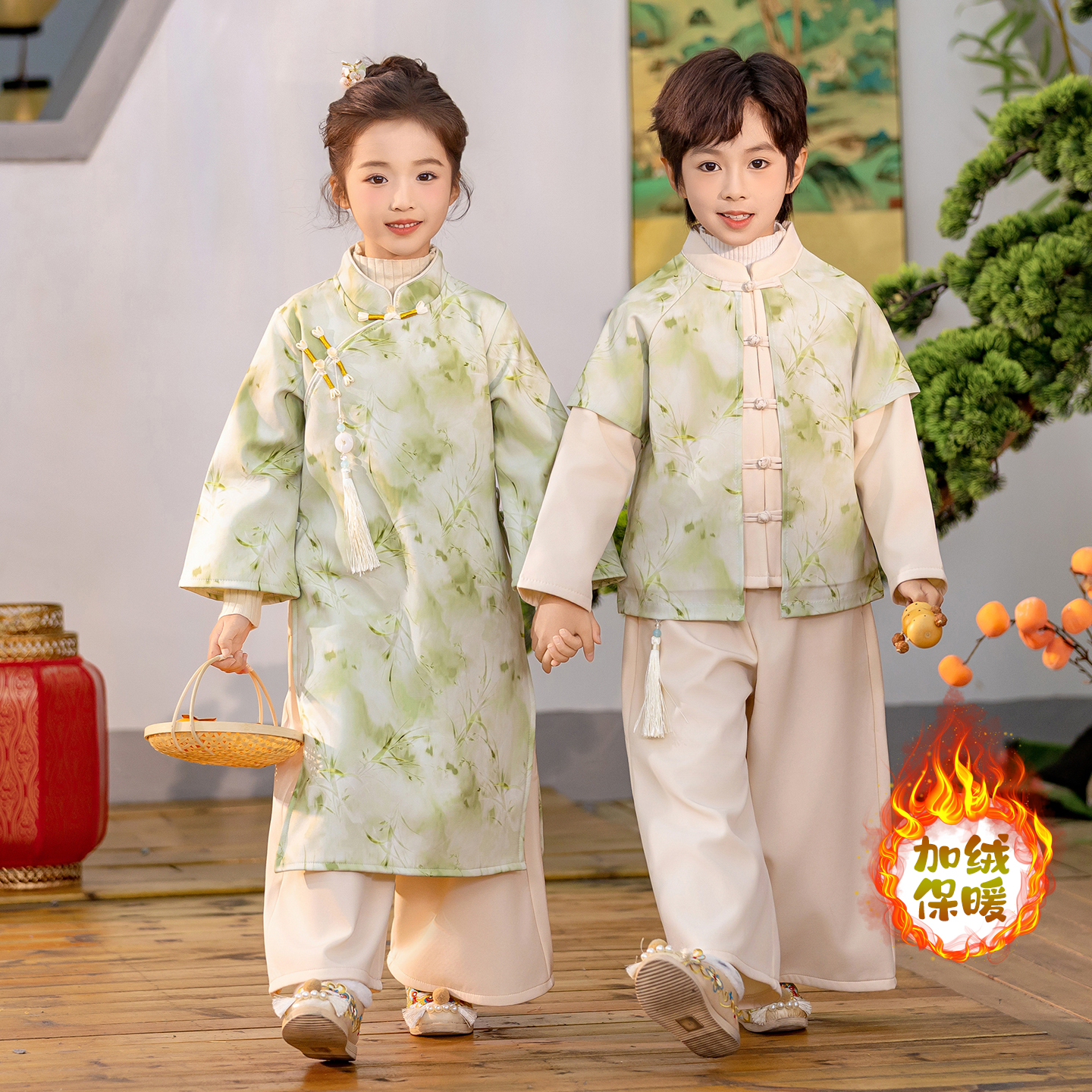 新中式男童汉服中国风古装演出服