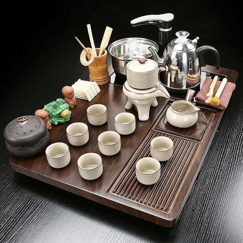 茶具套组全自动一体家用小泡茶台烧水壶茶盘功夫茶台全套茶道茶海