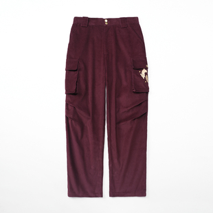 hukket灯芯绒裤 子休闲