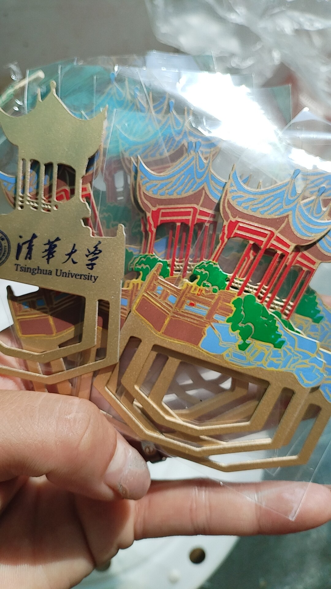 定制各类书签尺子书签房子书签金榜题名书签熊猫书签拉丝铝材质书