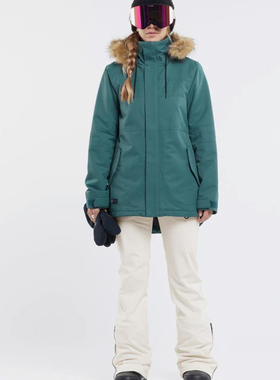 特价美国滑雪 2L  防水1万 透气1万 加棉 可拆卸毛领 滑雪服女款