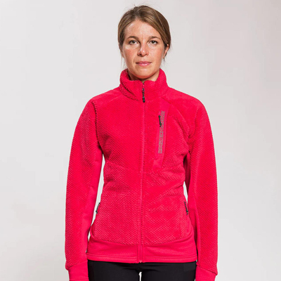 拼接抓绒夹克中间层女款