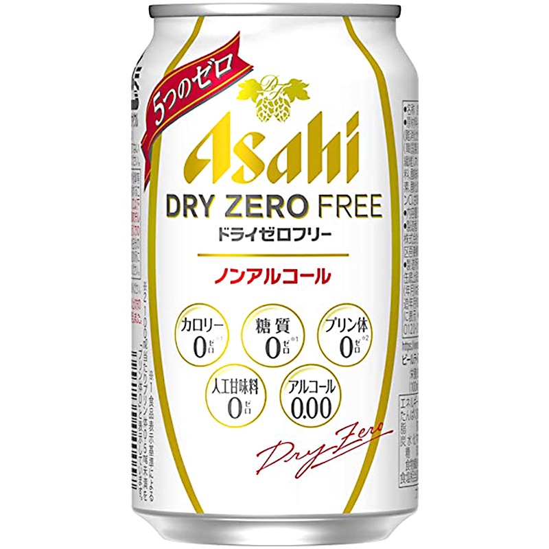 日本进口朝日无酒精啤酒Asahi DRY ZERO Free  无糖零热量无嘌呤