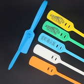 防水耐寒一次性塑料封条铅封海钓标牌煤运车货车防拆扎带物流封签