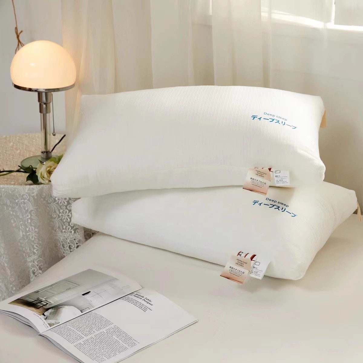 护颈椎睡觉专用成人大豆枕头原棉