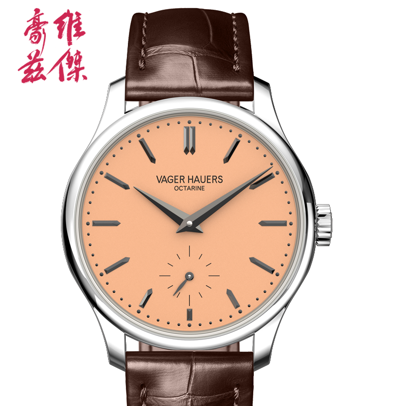 维杰豪兹小三针手表男机械表手动防水37毫米两针半小表盘6196男表