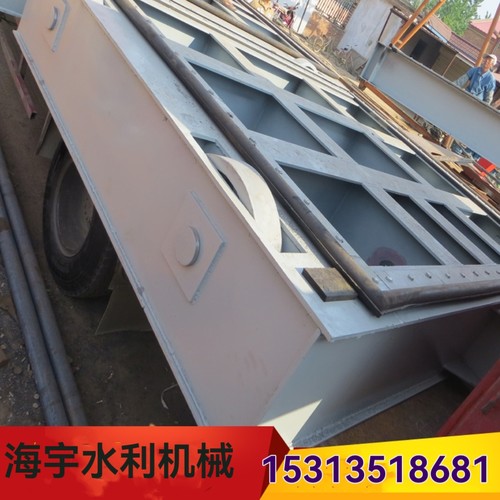 液压钢坝景观闸门 钢制翻板坝 水力自控液压闸门 启闭机拦污栅