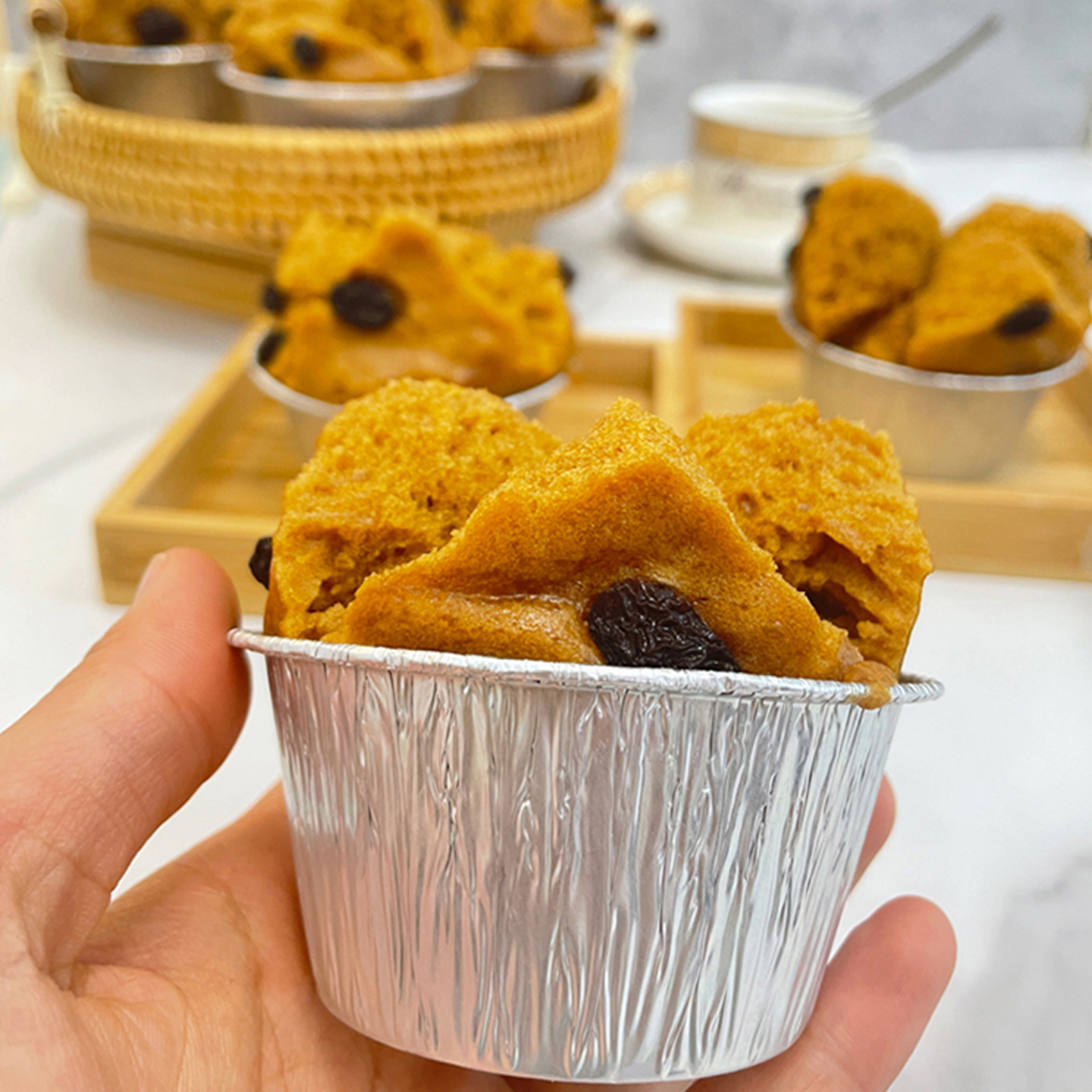 圆形发糕模具铝箔耐高温买2送1