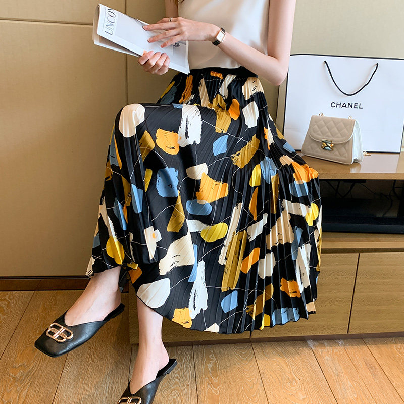 民族风印花半身裙女春2022新款中长款碎花百褶裙薄款高腰显瘦裙子在类目 女装/女士精品, 半身裙中 - 来自Buy2taobao.com提供专业的淘宝代购服务