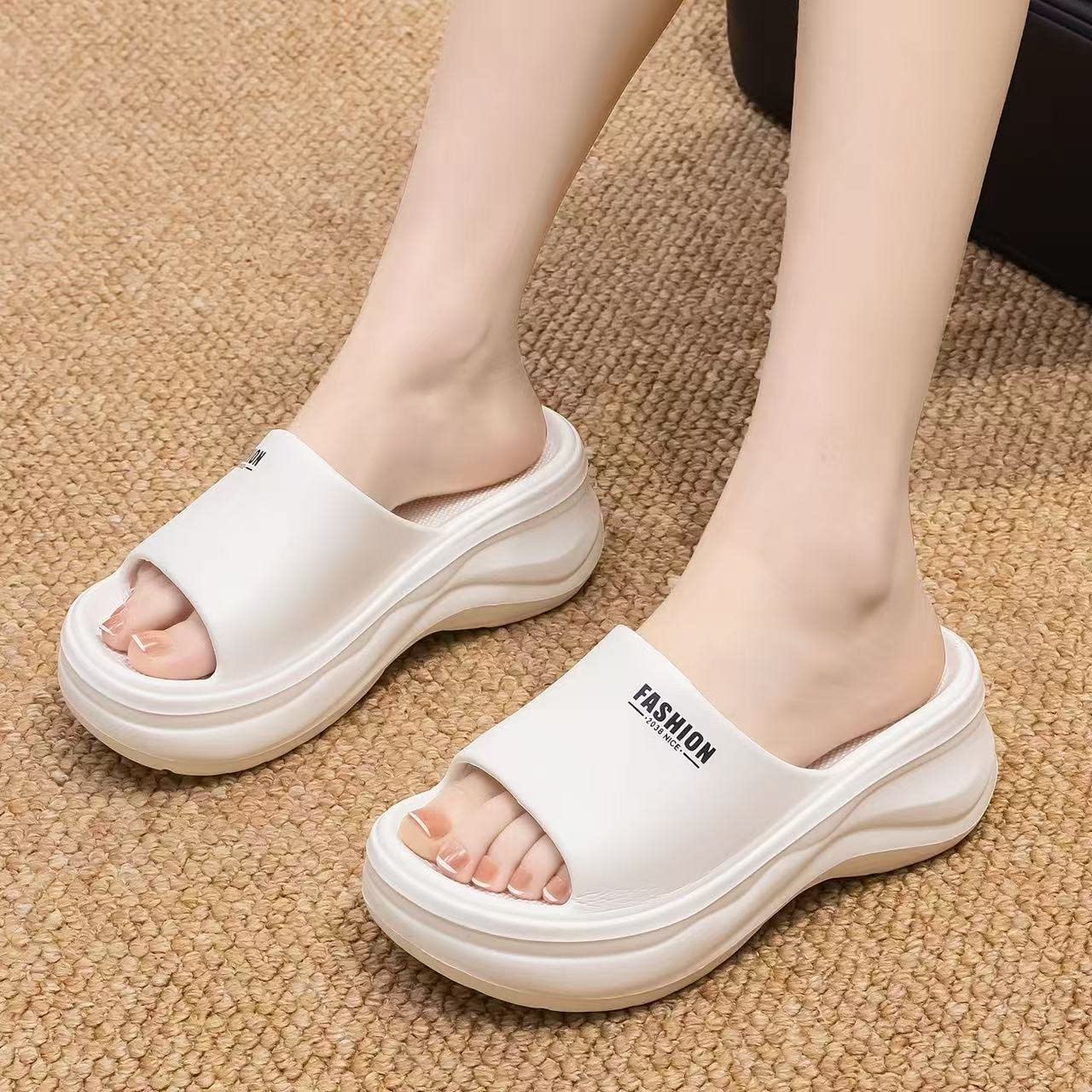 厚底EVA一字拖防滑鞋潮女8cm外穿软底凉拖鞋增高夏季ins新款厚底