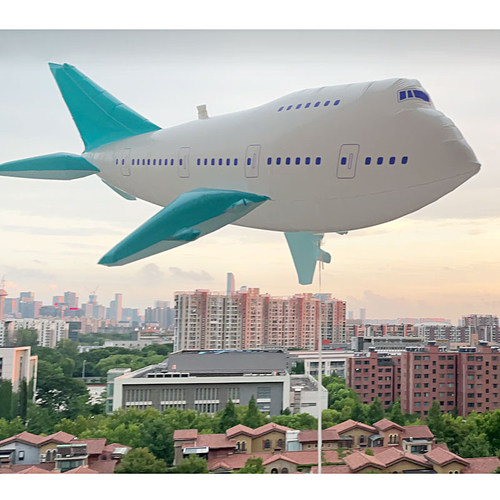 sag立体飞机客机模型3d铝膜气球