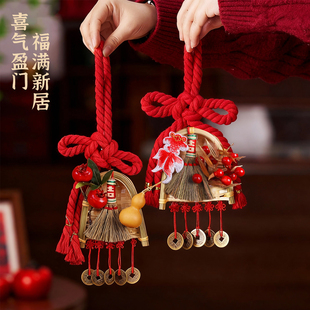 2026马年新年中国结挂件福满新居招财进宝红绳编织节庆装饰品