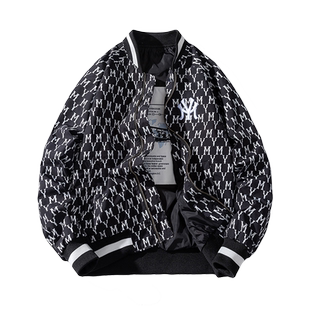 日系棒球服潮男潮女秋冬宽松男棉服潮流飞行服夹克学生潮牌外套