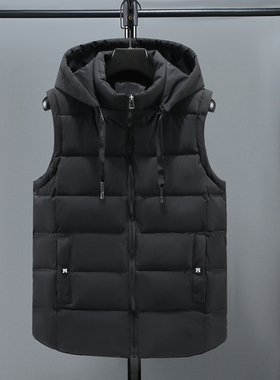 秋冬保暖男棉马甲休闲加棉背心工装马夹男女同款坎肩可定制广告服