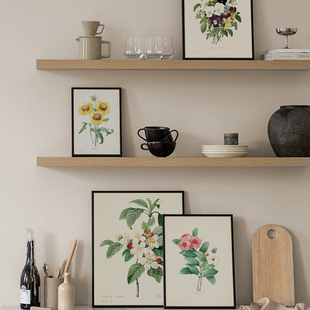 法式浪漫主义唯美花卉雷杜德艺术复古花朵装饰画画芯小清新挂画心