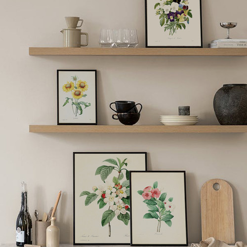 法式浪漫主义唯美花卉雷杜德艺术复古花朵装饰画画芯小清新挂画心