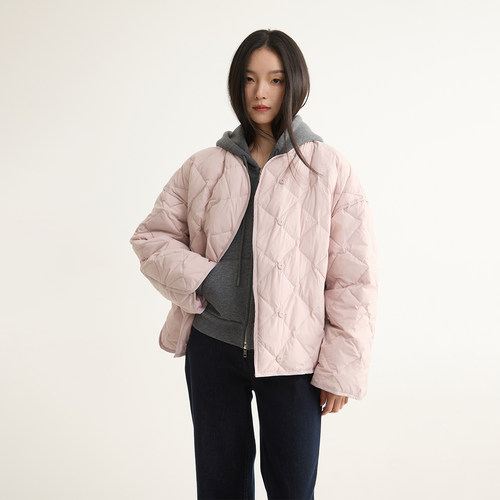 90白鹅绒棒球羽绒服外套女