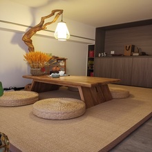 日式原木风地毯竹编榻榻米垫加厚炕垫茶室打坐地垫凉席飘窗垫定做