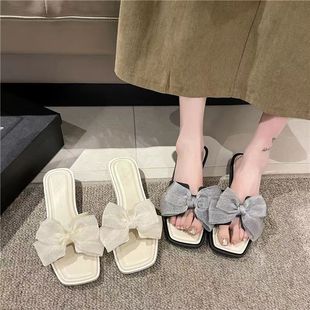 女夏季 方跟平底沙滩罗马凉鞋 外穿新款 百搭韩版 女 时尚 仙女凉拖鞋