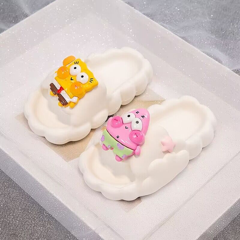 踩屎感云朵儿童拖鞋可爱女宝宝小孩室内浴室防滑女童时尚外穿凉拖