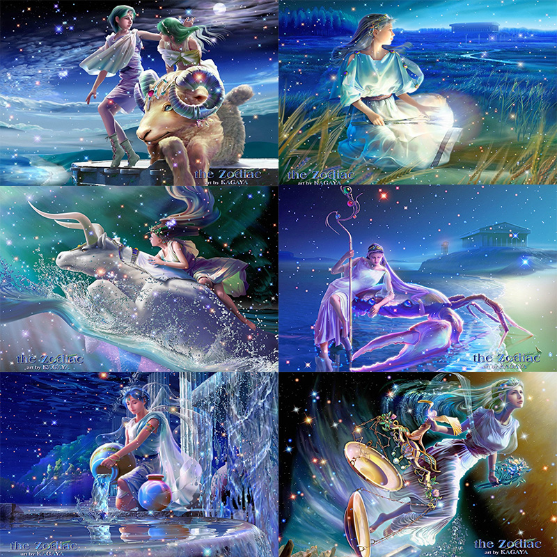 十二星座拼图300/500/1000片 白羊/双子/双鱼/水瓶/巨蟹/金牛12