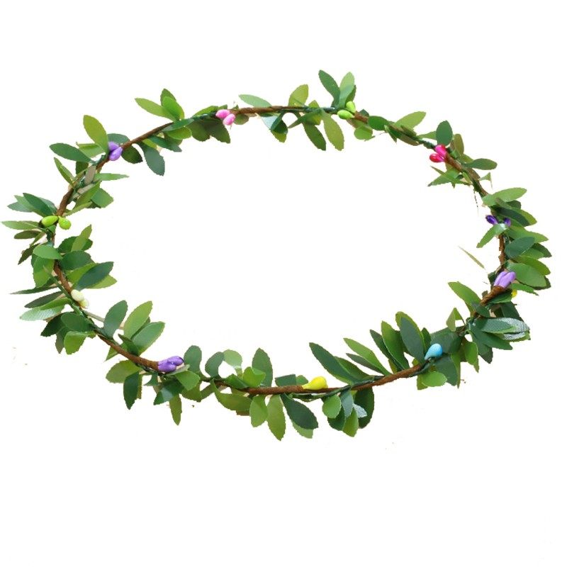 演出男女童头饰儿童树叶花环藤蔓发箍森系拍照旅游原始花环造型