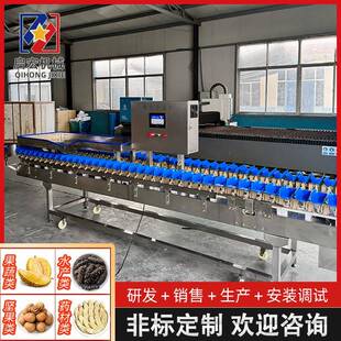 全自动重量分选机料盒分级机连续式水果称重选果机中药海鲜分拣机