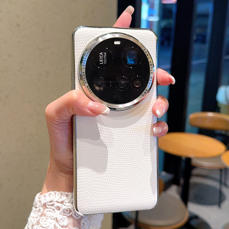 电镀亮银适用荣耀magic7RSR手机壳华为mate70/60pro蜥蜴纹oppofindx8ultra全包防摔vivox200s新款素皮小米15p