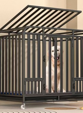 狗笼子大型犬中型犬狗笼带厕所家用室内外金毛拉布拉多宠物狗狗笼