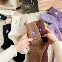 Демисезонные дизайнерские брендовые спортивные носки, гольфы, средней длины