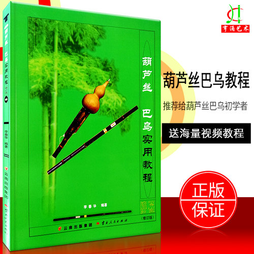 【买2件送谱本】全新正版现货葫芦丝巴乌实用教程 葫芦丝教材初学入门基础教材曲乐谱书籍葫芦丝教材 李春华云南出版社 - 封面