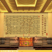 千手千眼观世音菩萨广大圆满无碍大悲心陀罗尼经寺庙佛堂背景墙纸