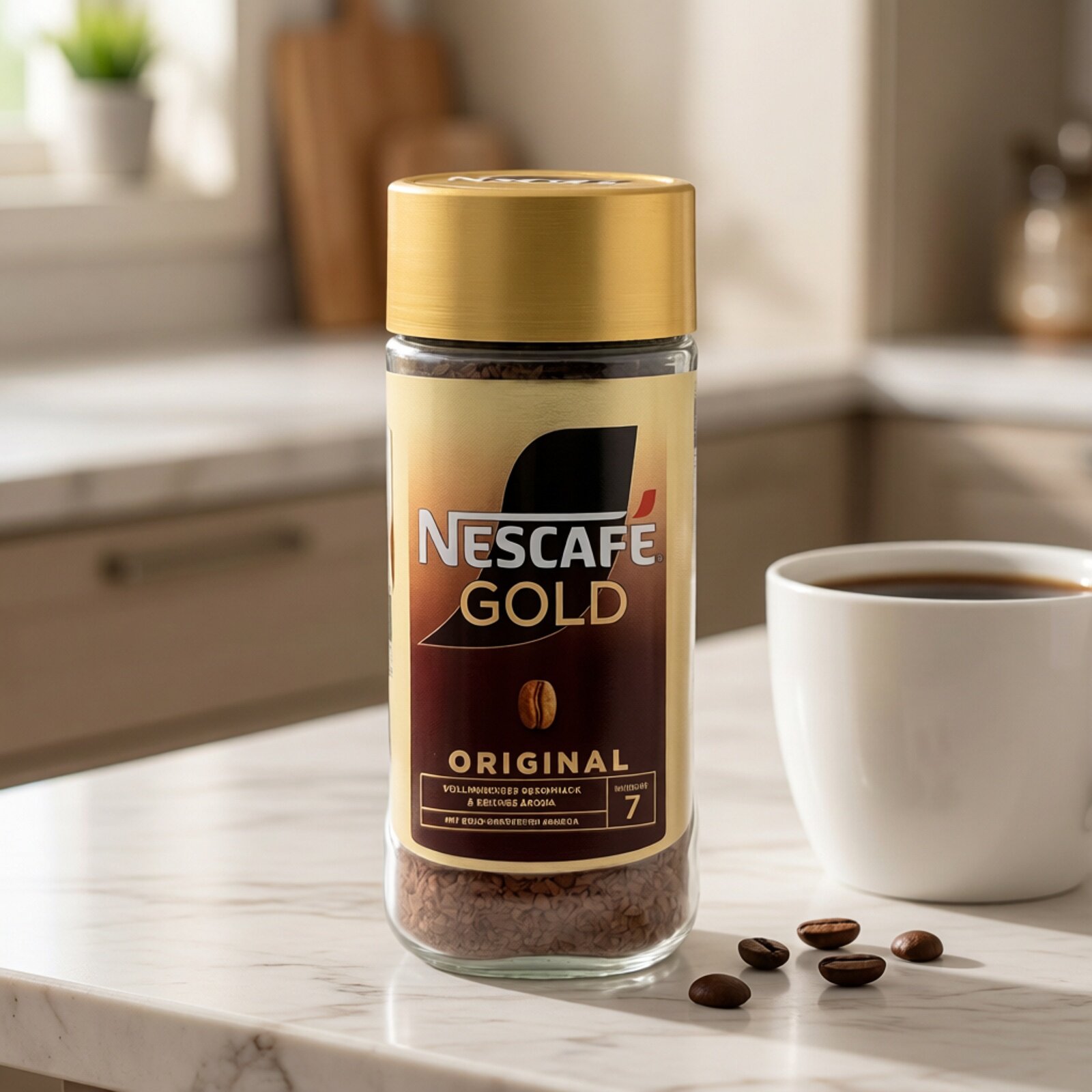 Nescafe雀巢金牌咖啡原味200g瓶装瑞士进口金牌速溶美式咖啡