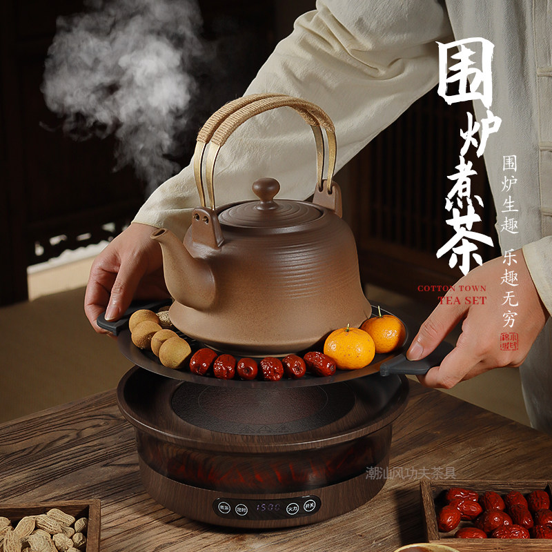 带内胆大容量烧水壶电陶炉可明火