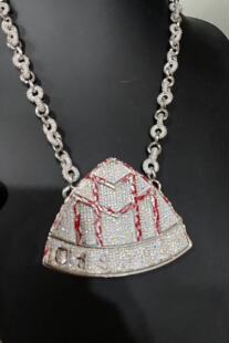 Sasi同款嘻哈满钻迈巴赫项链百搭嘻哈饰品项链饰品