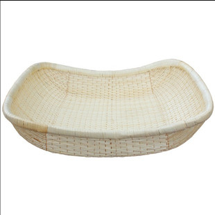 笸箩竹编柳编簸箕馒头筐板栗炒货食品卤菜现捞箩筐元宝筐收纳筐u.