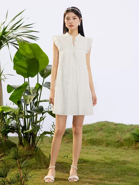 裙连衣爱衣服连衣裙年新款法式小清新宽松休闲初恋风背心裙连衣裙