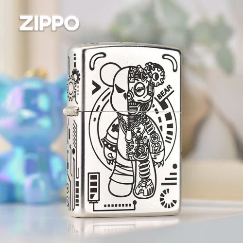 zippo潮玩暴力熊送礼防风煤油