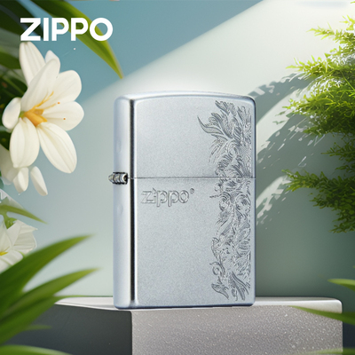 Zippo之宝打火机  精雕205繁花 正品煤油防风打火机收藏送男友礼