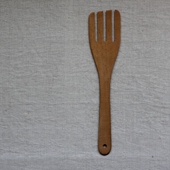 无漆榉木西式 出口尾货 大面条叉 静品 良元