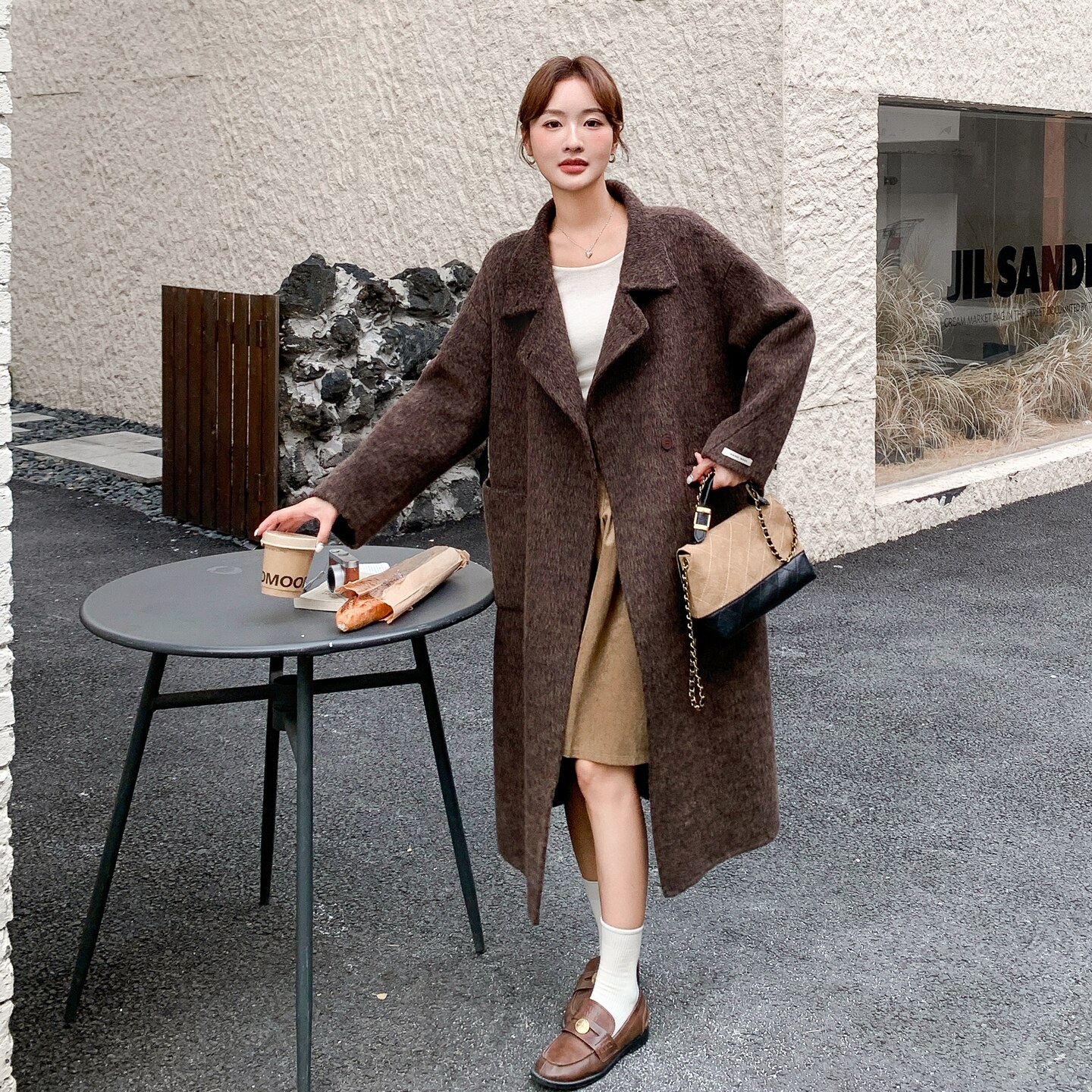 现货【新款】双面呢大衣ZB089-6718-P330-K438,女装毛呢外套,浙宝089