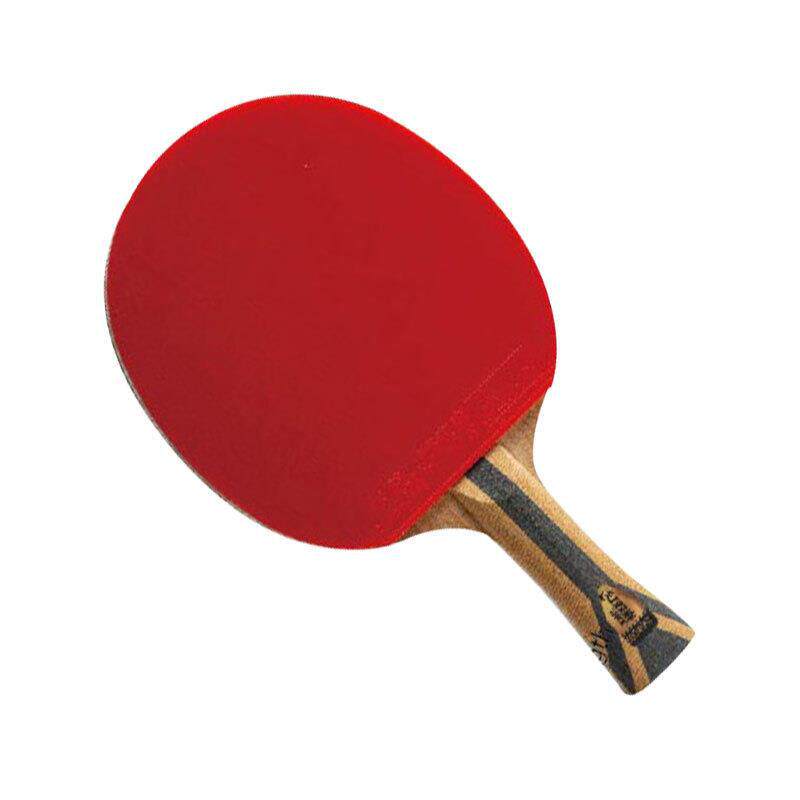 红双喜七星乒乓球拍横拍比赛成品单拍柚木面材 碳素7层攻防h7002