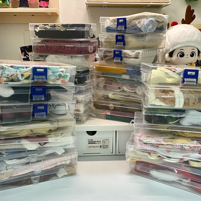 棉花娃娃衣服鞋子收纳盒