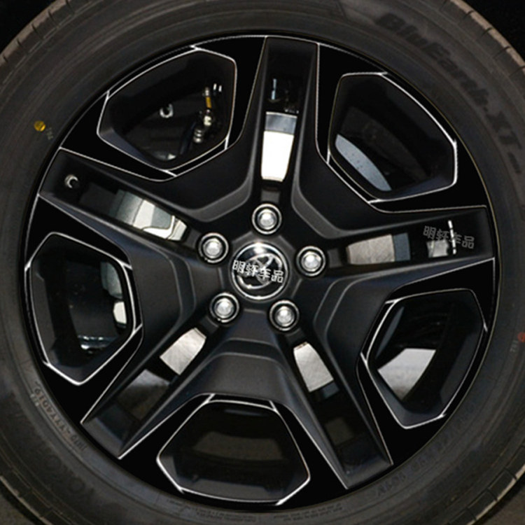 丰田rav4荣放19寸改色轮毂贴膜