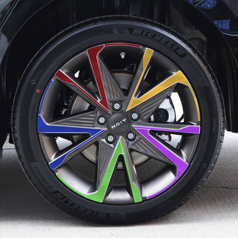 广汽埃安-AION S Plus改装轮毂贴纸18寸专用车贴划痕遮盖装饰贴膜