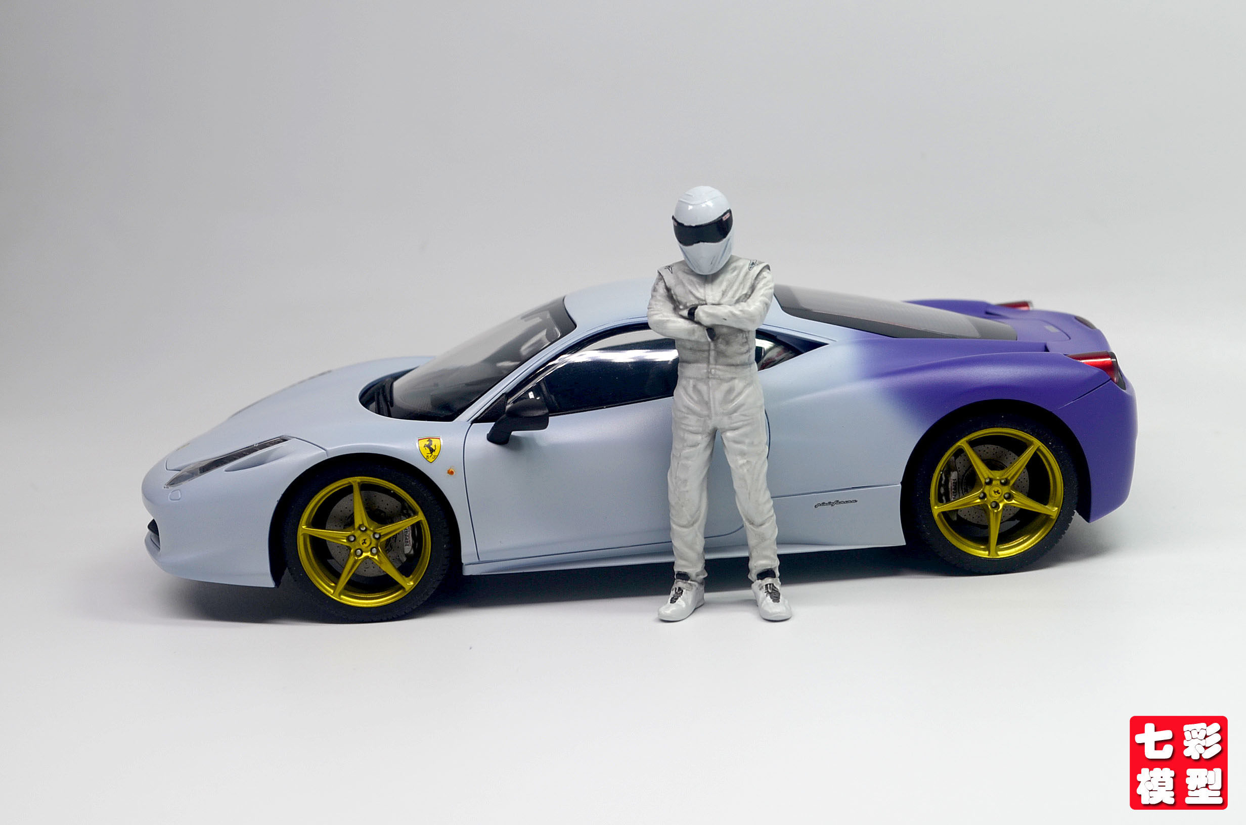 富士美12382 拼装车模 1/24 法拉利ferrari f458 跑车 代工成品