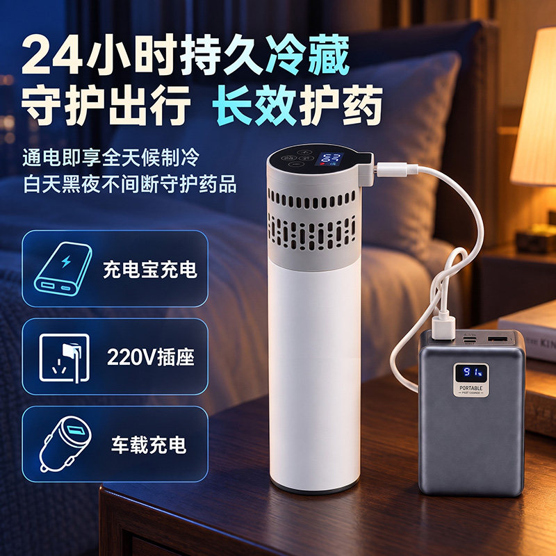 便携式胰岛素冷藏盒可上飞机高铁